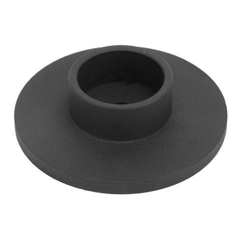 Beefy Bottle Jack Pad Iron Lift Pad For Bottle Jack Saddle 6 Ton 4 Inch Base in black with slide sleeve design, top view