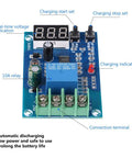 No Sweat Battery Charge Control Module With Crisp Digital Screen For Easy Six To Sixty Volt Charging And Discharging Ten Amp Setup Sweet For Solar Wind Cars And Ev Rides close-up view showing real-time voltage indicator and charging controls.