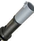 PowerStop SW-1658 brake pad wear sensor close-up: gray plastic housing on black stem