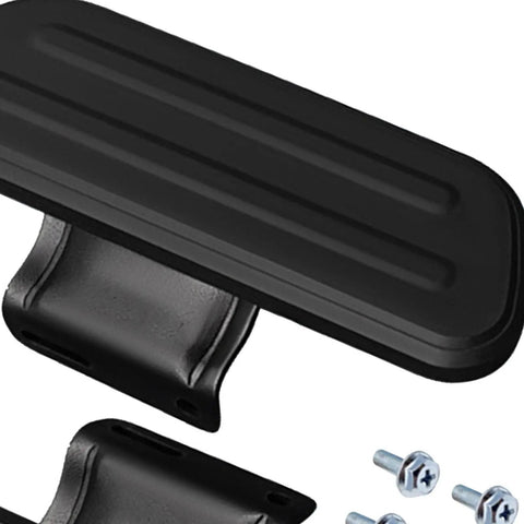 Grab These Epic 2Pcs Foot Rests For Your Ebike Front Pedals Made From Durable Anti Skid Aluminum Alloy To Give You A Super Comfortable Ride No Gimmicks Just Solid Gear, black foot peg set with screws