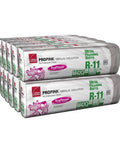 R-11 Kraft Faced Fiberglass Batt Insulation In 16 By 96 Inch Lengths, Designed For A Snug 2x4 Wall Fit, Includes Ten Heavy Duty Packs