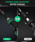 Precision Torque Screwdriver Set With 10 To 70 Inch Pounds Range Quarter Inch Drive 24 Piece Handy Kit, bit change comparison