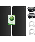 Grounding Mat Kit 2 Pack With Grounding Cords And Wrist Straps For Better Sleep 10 By 26.7 Inches Waterproof Soft Krypton Fiber