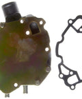 Premium Engine Water Pump Replacement With OE Specifications, Fully Assembled And Tested For Leaks, Seals And Bearings, side view with gasket