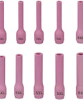 Pro Grade Long TIG Alumina Nozzle Ceramic Cup Set 796F74 3XL 3 16th Inch 796F75 4XL 1 Quarter Inch 796F76 5XL 5 16th Inch 796F77 6XL
