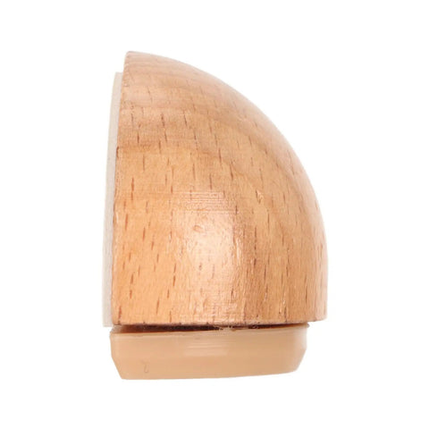 Side view of Four Pack Silent Shock Absorbent Wood Door Stoppers No Drill Needed Protect Floors with silicone base