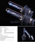 D2S HID Xenon Headlight Bulbs 35W Replacement Pack Of 2 6000K Cool White Quartz Glass on black background