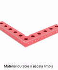 Red Right Angle Clamp 90 Degree Holder For Woodworking And Welding with ruler markings, heavy duty corner tool for precise angles