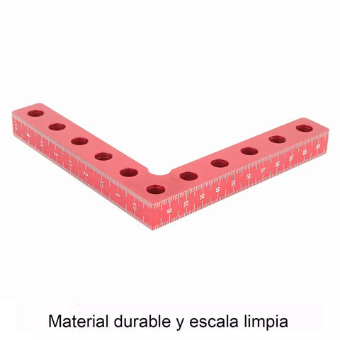 Red Right Angle Clamp 90 Degree Holder For Woodworking And Welding with ruler markings, heavy duty corner tool for precise angles