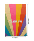 Rainbow Color Waterproof Poly Mailer Bags 100 Count Self Sealing Shipping Envelopes For Clothes, colorful stripes, size 33x25 cm.