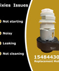 Replacement Dishwasher Circulation Pump Motor With O Rings For Frigidaire Kenmore Crosley Kelvinator 154844301