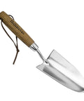 Beefy Stainless Steel Bend Proof Garden Trowel With Comfortable Wood Handle, Heavy Duty Hand Tool for hard soil and garden beds