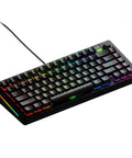 Dope Gamer Setup Upgrade Custom Mechanical Keyboard With Knobby Volume Control 75 Perc Tenkeyless Form Factor with RGB lighting.