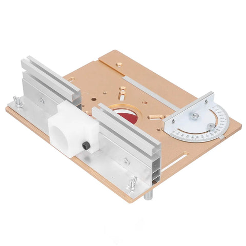 Premium Router Lift System Aluminum Alloy Upgrade For Precision Woodworking Bench Mount with adjustable guide.