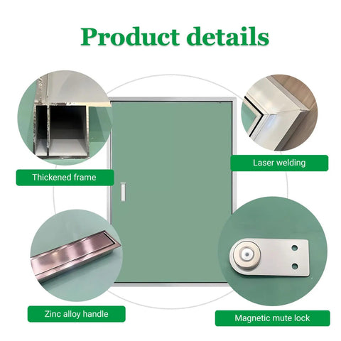 Total No Brainer Install Aluminum Access Panel With Strong Reinforced Door For Drywall showcasing thickened frame and zinc alloy handle.