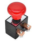 Red Mushroom Head Emergency Stop Switch ED250B-1 ZJK-250 For 96V 250A Albright Electric Stacker Forklift Pallet Truck E-Stop Push Button Replacement Part showing top view.