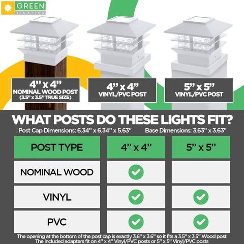 Executive Two Tier 12 Lumen Solar Post Cap Lights For Outdoor Use LED Fence Solar Post Lights Waterproof With Easy Install Dope Solar Deck Post Caps 4X4 Post Caps White 4 Pack