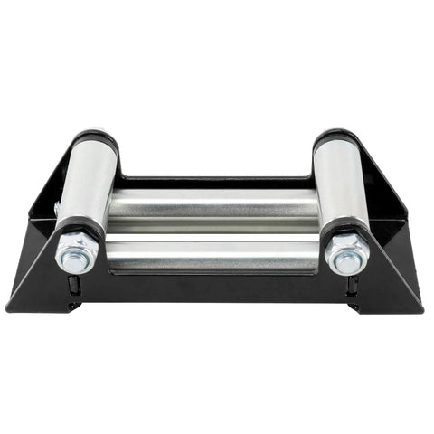 Winch Roller Fairlead 6 Inch Mount For Steel Cable ATV UTV Winches, 4000 To 5500 Lbs Capacity, CNC Machined Steel Frame, Powder Coated