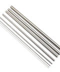 Eight-piece set of stainless steel capillary tubes, 0.5–12 mm OD, 300 mm long