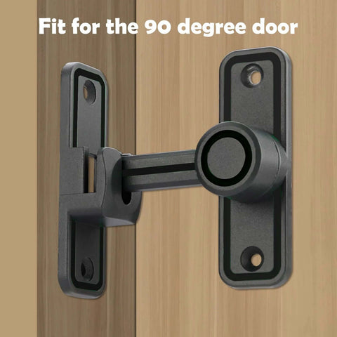 Heavy Duty Barn Door Lock Latch With 90 And 180 Degree Operation Zinc Alloy Construction Sliding Door Lock Hardware