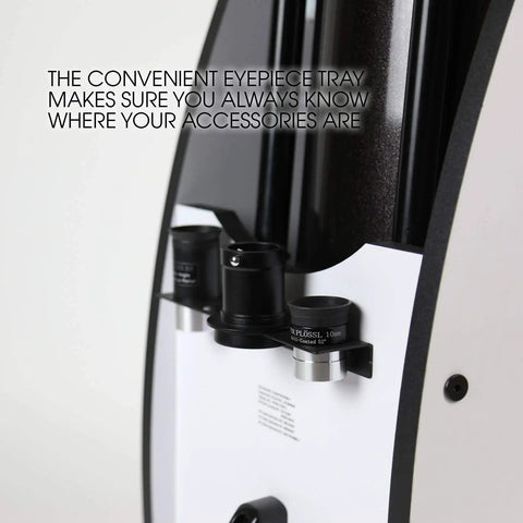 Eyepiece tray of Flextube 300 Dobsonian 12 Inch Telescope With Collapsible Design Large Aperture for Bright Clear Views