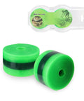 Green bike tire liners in packaging, 2 Pack Road Bike Tire Liners 1mm Thick Anti Puncture Protectors Fit 12, 16, 18, 20, 24, 26, 27.5, 29 And 700C