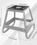 Heavy Duty Dirt Bike Stand With 1000 Lb Capacity Universal Detachable Motorcycle Lift side view with dimensions