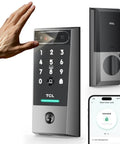 Hands Free Palm Vein Smart Lock D2 Pro with WiFi keyless entry deadbolt door lock, built-in doorbell, app control, and auto lock