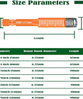 JOERIC orange dry-diamond drill bit with hex shank and ruler marks, 1/2 inch (12 mm) diameter for stone