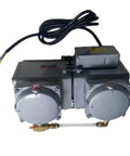 Heavy Duty Diaphragm Vacuum Pump DAA P720 GB Silent Industrial High Vacuum Generator with dual motors and electrical connectors.