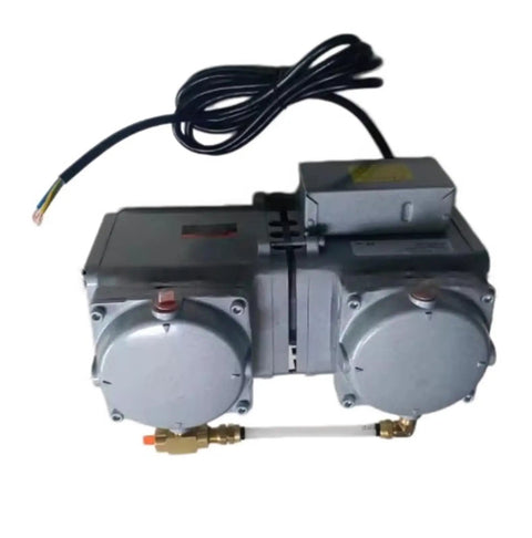 Heavy Duty Diaphragm Vacuum Pump DAA P720 GB Silent Industrial High Vacuum Generator with dual motors and electrical connectors.