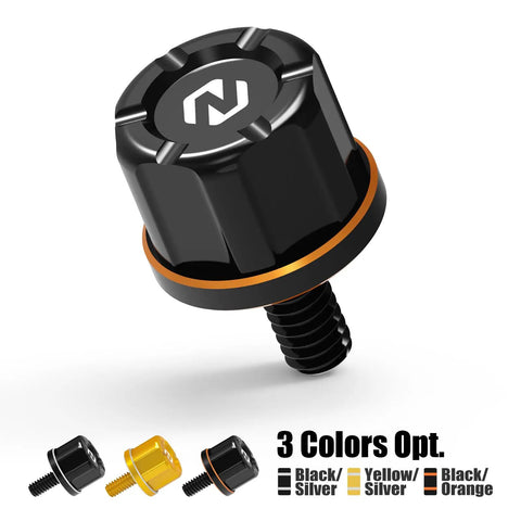Orange Aluminum Rear Seat Bolt For Harley, Easy Install Backseat Screw, 6061 Aluminum Alloy Built Tough, multiple colors available