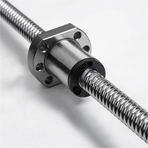 High Speed Ball Screw With End Machining 1620 Pitch Ball Nut For CNC Machines 500mm Length C7 Accuracy close-up view