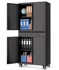 Heavy Duty 73 Inch Metal Storage Cabinet With Locking Doors And Adjustable Shelves For Garage Or Shop Built To Last Rugged Tool Cabinet