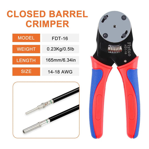 Deutsch DT Automotive Connector Kit With Crimping Tool Pro Grade DIY Friendly 165mm crimper for 14-18 AWG wires
