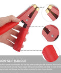Heavy Duty 2 Pack Car Battery Charger Clamps Drop In Replacement With Smooth Grippy Handles And Secure Seals Built Tight For 12V Trucks Boats And Emergency Jumper Starts with non-slip PVC handles and copper clamps
