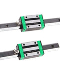Get Smooth Sliding Action With These High Precision Linear Guide Rail Kits Featuring Two 2000mm HGR20 Rails And Four HGH20CA Bearing Blocks Perfect For DIY CNC Machinists And 3D Printing Geeks Who Demand Zero Stick Slip Performance; HGH20CA block on steel rail