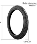 Rear 16x1.75 Tire And Inner Tube Set For Jogging Stroller Wheels Fits 16x1.75 47 305 Compatible With Revolution Pro Flex SE Ironman