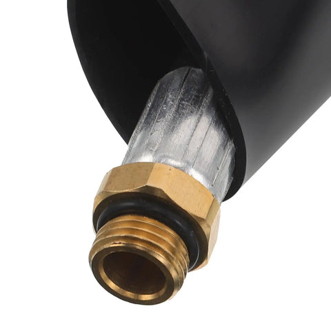 Super Smooth 60cm Lightweight Rubber Air Inlet Hose For Grinder Tire Repair And Pneumatic Tools Easy Install Flex Pipe Makes Garage Jobs A Breeze No Sweat Needed, close-up brass fitting