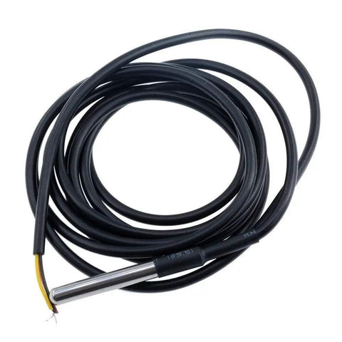 5 Pack DS18B20 Temperature Sensor Probes Waterproof Stainless Steel 1 Meter Cable For Arduino Raspberry Pi And DIY Hobbyists One Wire Digital Temperature Sensor With 3V To 5V Power And Optional 4K7 Resistor