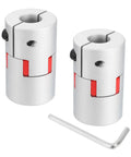 Flexible Plum Shaft Coupling 16mm To 16mm Aluminum Motor Connector Spider Style For 3D Printer CNC Machine Servo Stepper 2 Pack