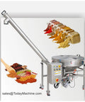 Heavy Duty Automatic Z Belt Conveyor System With Inclined Bucket Elevator For Safe Industrial Material Handling And Lifting Operations, showcasing spices and a stainless steel design.