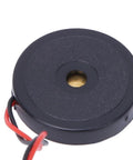 Piezoelectric Vibration Sensor Module With Adjustable Sensitivity And 5V DC Analog Output For Tapping And Vibration Detection Plug And Play DIY Vibe Switch, black round module with wires