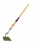 Pro Grade Forged Garden Hoe With 6 Inch Head And 60 Inch Ash Handle, angled view, showcasing durable forged head and wood handle