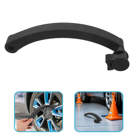 Hardcore Black Plastic Tire Balancing Machine Handle Replacement For A Smooth As Butter Cruise And Killer Dynamic Balance Precision Measurement Garage Go To Tool with curved grip design.