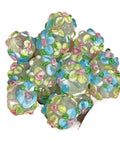 Score These Hella Rad Lampwork Glass Round Spacer Beads With Big Center Holes Perfect For DIY Jewelry Making Kicking Up Your Bracelet And Necklace Crafting Vibes Today - Assorted colorful lampwork glass beads with large holes.