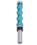Sturdy 1/2In Shank Carbide Double Bearing Flush Trim Router Bit With 3/4In Cutting Diameter For Smooth Woodworking and Pro Finish Work, detailed view.
