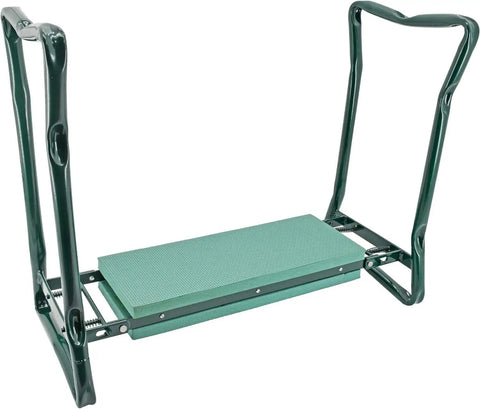 Foldable Garden Kneeler And Seat With Foam Cushion, Lightweight Portable Bench For Weeding And Sitting, Dual Use Stool That Stows Easy.
