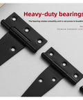 Heavy Duty 3 Inch 4 Inch 6 Inch T Shaped Door Hinges With Screws Rustproof Metal Wrought Hardware 270 Degree Opening Built To Last