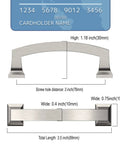 Dimensions of 5 Inch Brushed Satin Nickel Cabinet Pulls 20 Pack With Dual Screw Sizes For Easy Install Kitchen Hardware Cupboard Handles